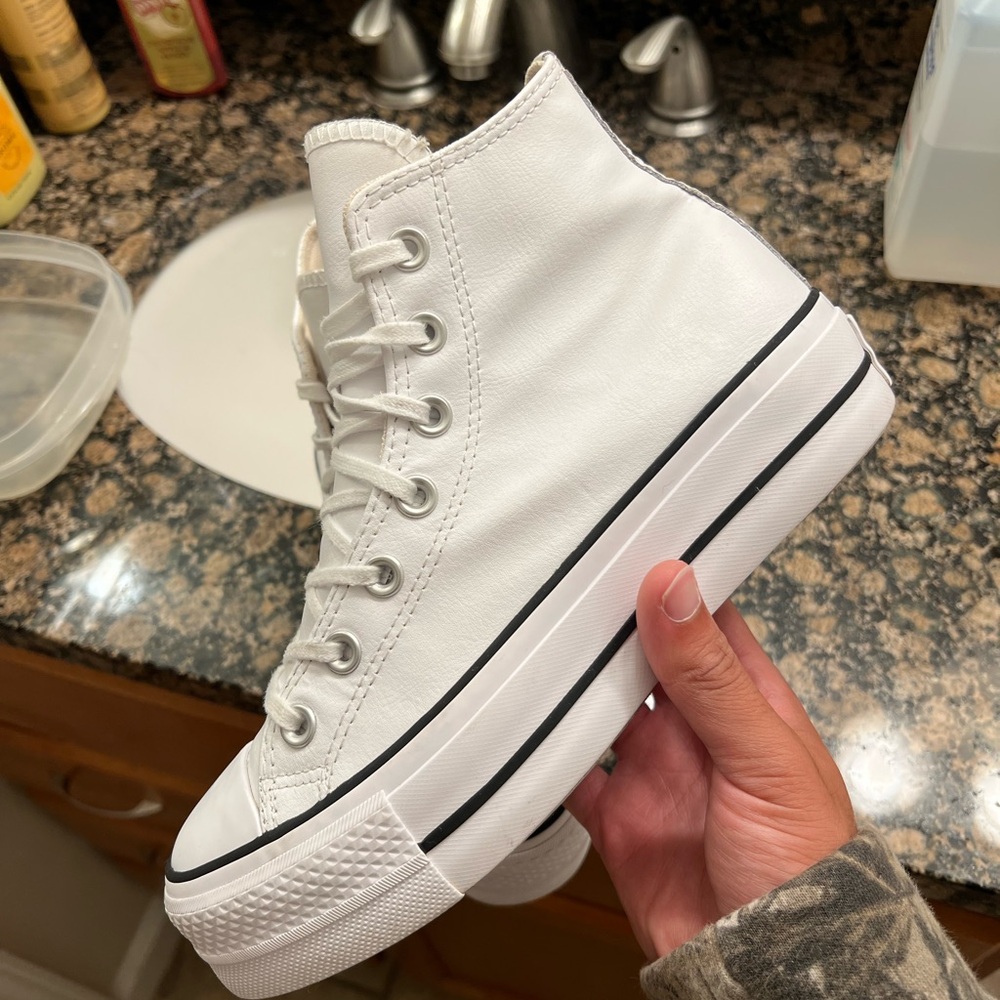 White Converse High-Top Sneakers
